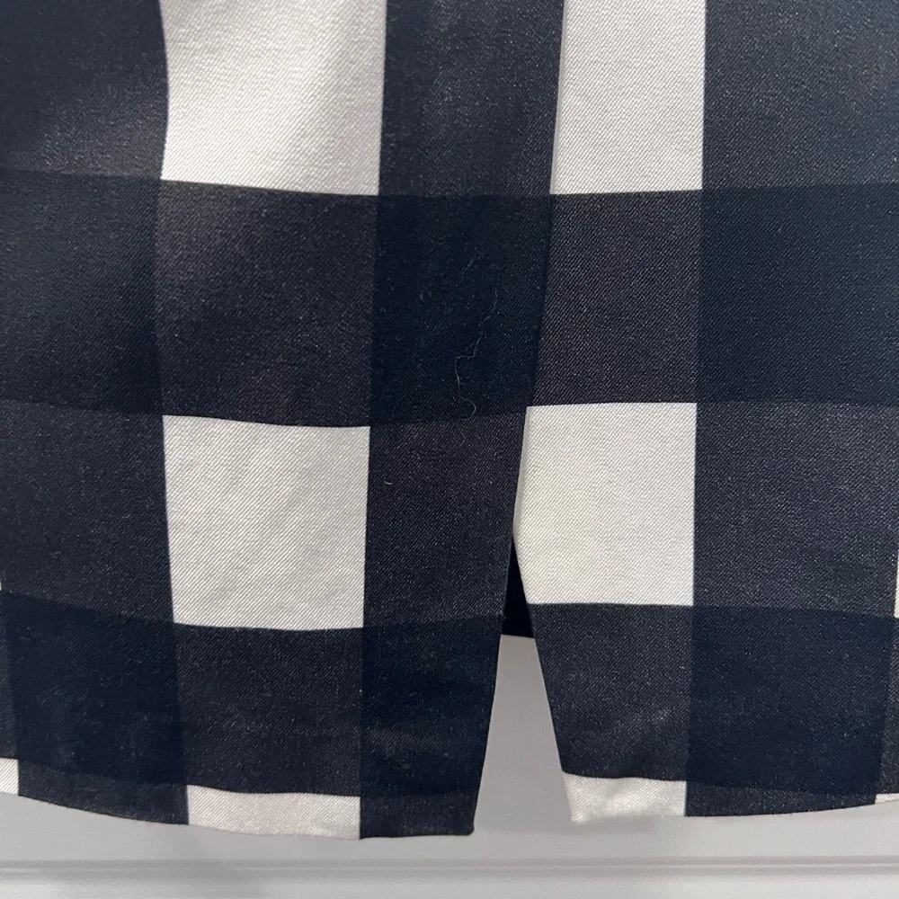 NWT Banana Republic Black and White Checkered Dress Size 14 - Picture 6 of 6